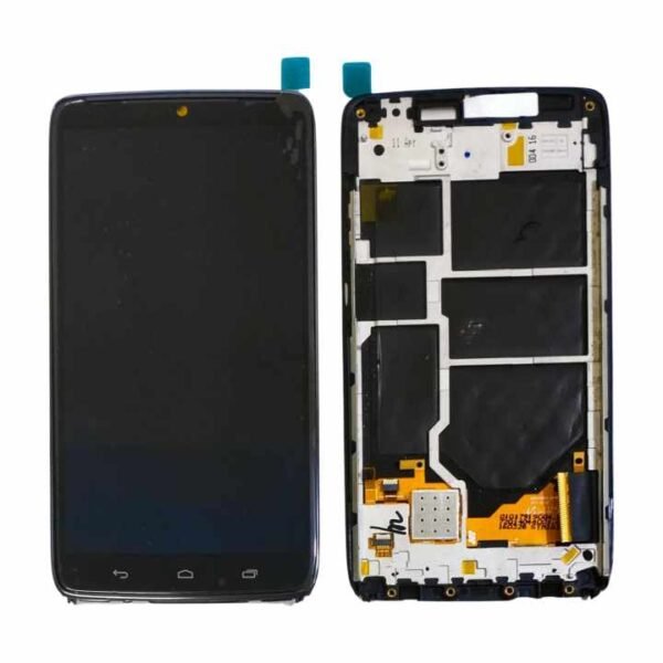 Used LCD Digitizer Frame Assembly For Motorola Droid Turbo XT1254 - Black Touch Screen