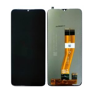 Samsung Galaxy M02s (sm-M025F) -Black (Lcd Plus Touch glass combo folder)