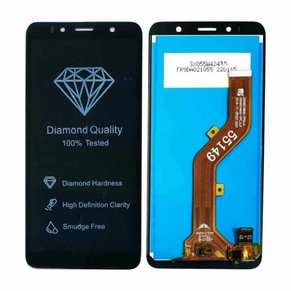 Display For Itel A47 Black (display glass combo folder)