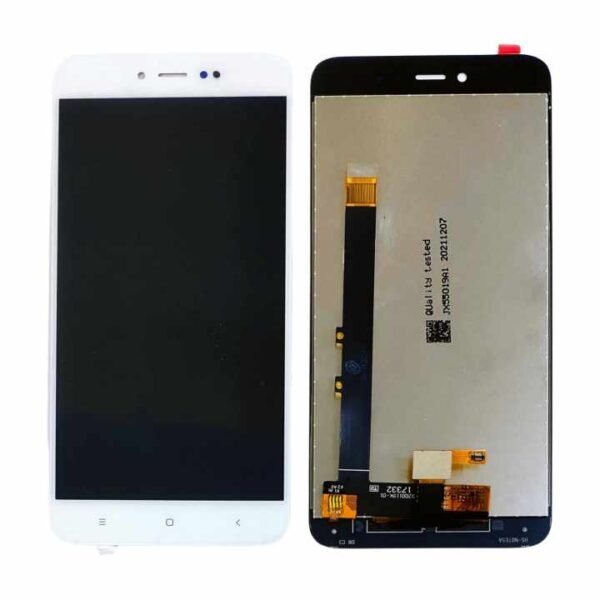 Display For Xiaomi Redmi Y1 (Note 5A) -White (Lcd Plus Touch glass combo  folder)